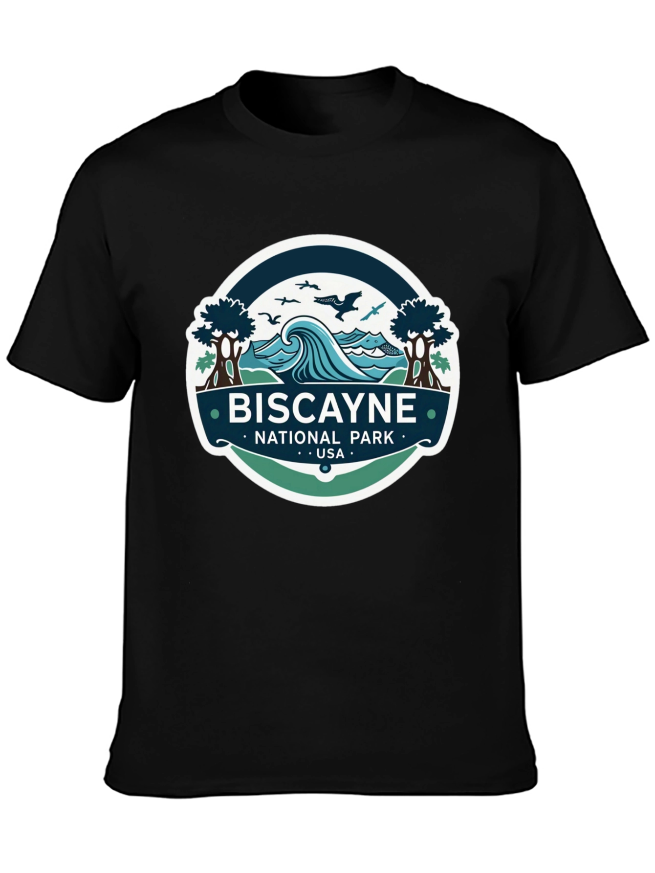 Biscayne National Park T-Shirt Black Cotton Tee