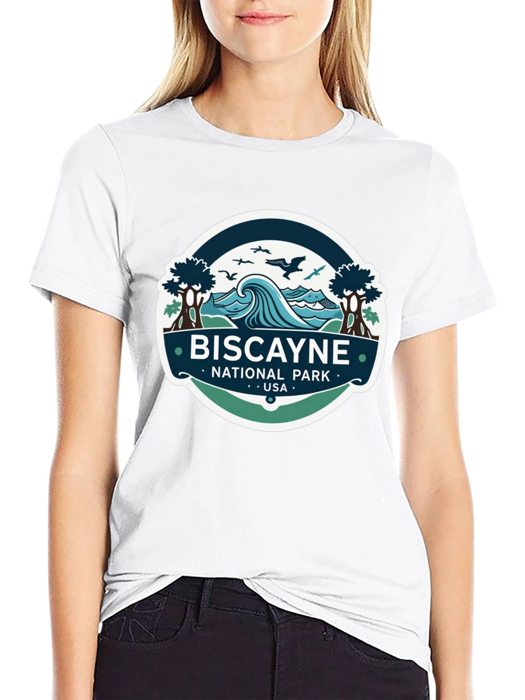 Biscayne National Park T-Shirt Black Cotton Tee