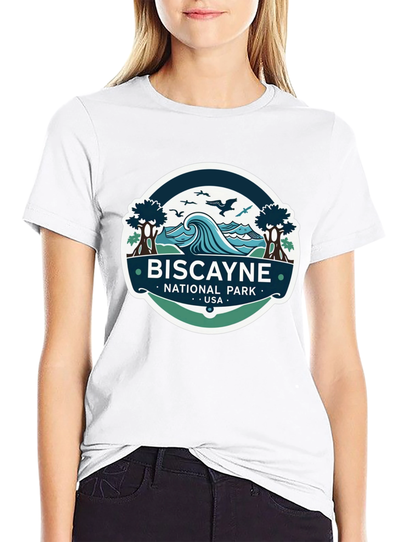 Biscayne National Park T-Shirt Black Cotton Tee