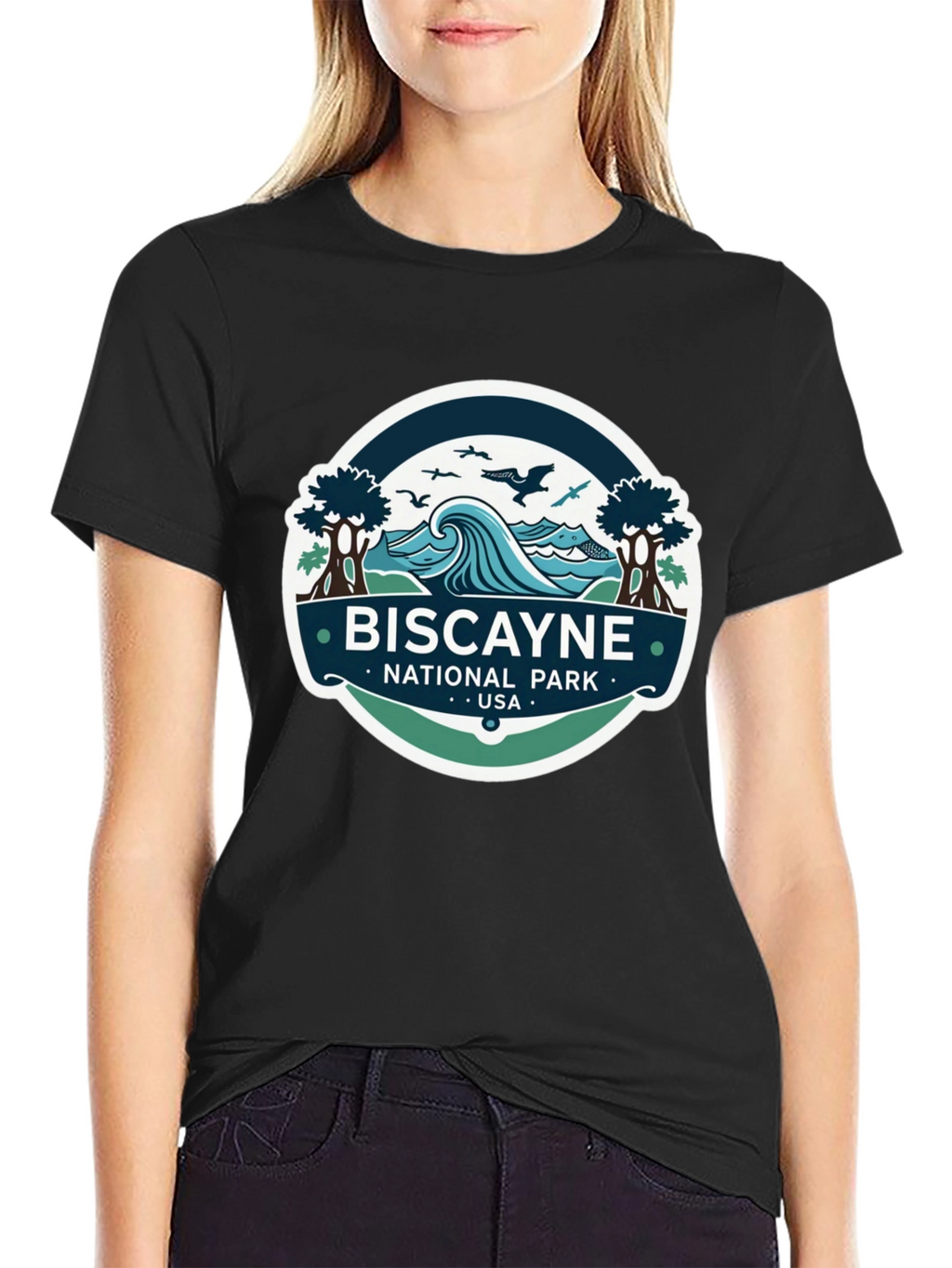 Biscayne National Park T-Shirt Black Cotton Tee