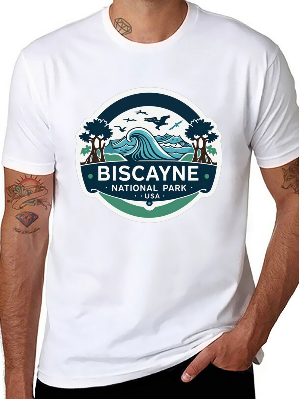 Biscayne National Park T-Shirt Black Cotton Tee
