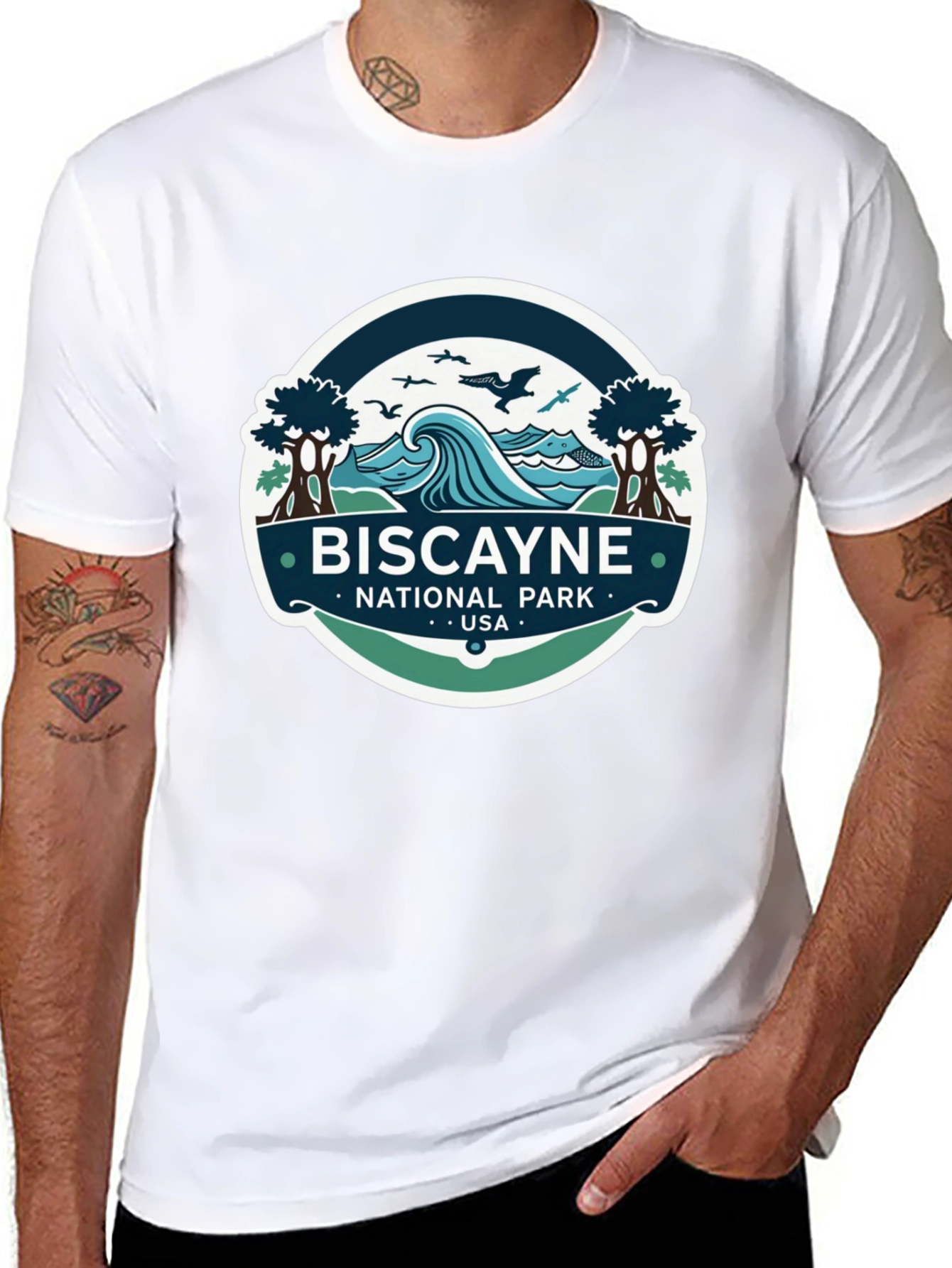 Biscayne National Park T-Shirt Black Cotton Tee