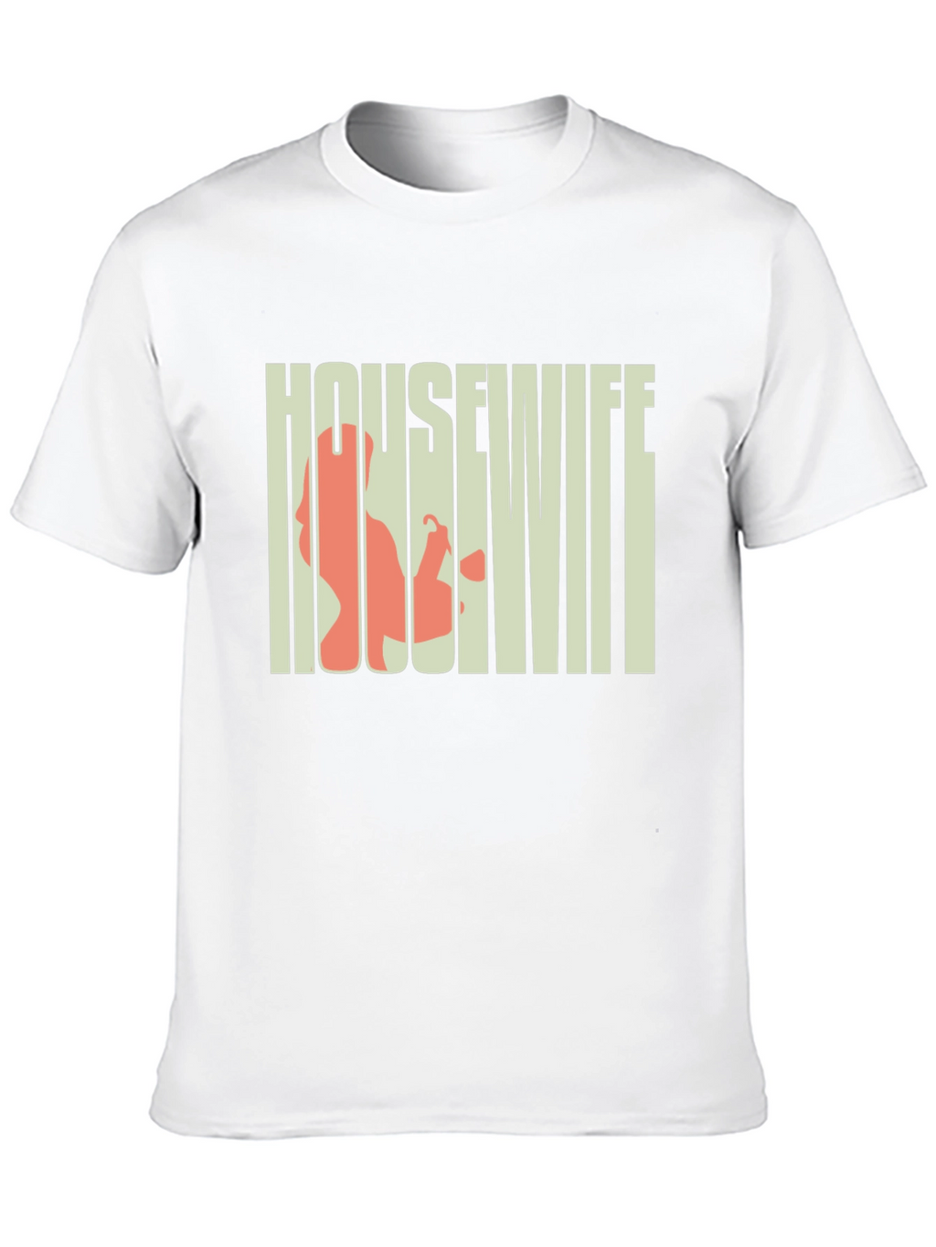 Housewife Graphic Tee - Black Crew Neck T-Shirt