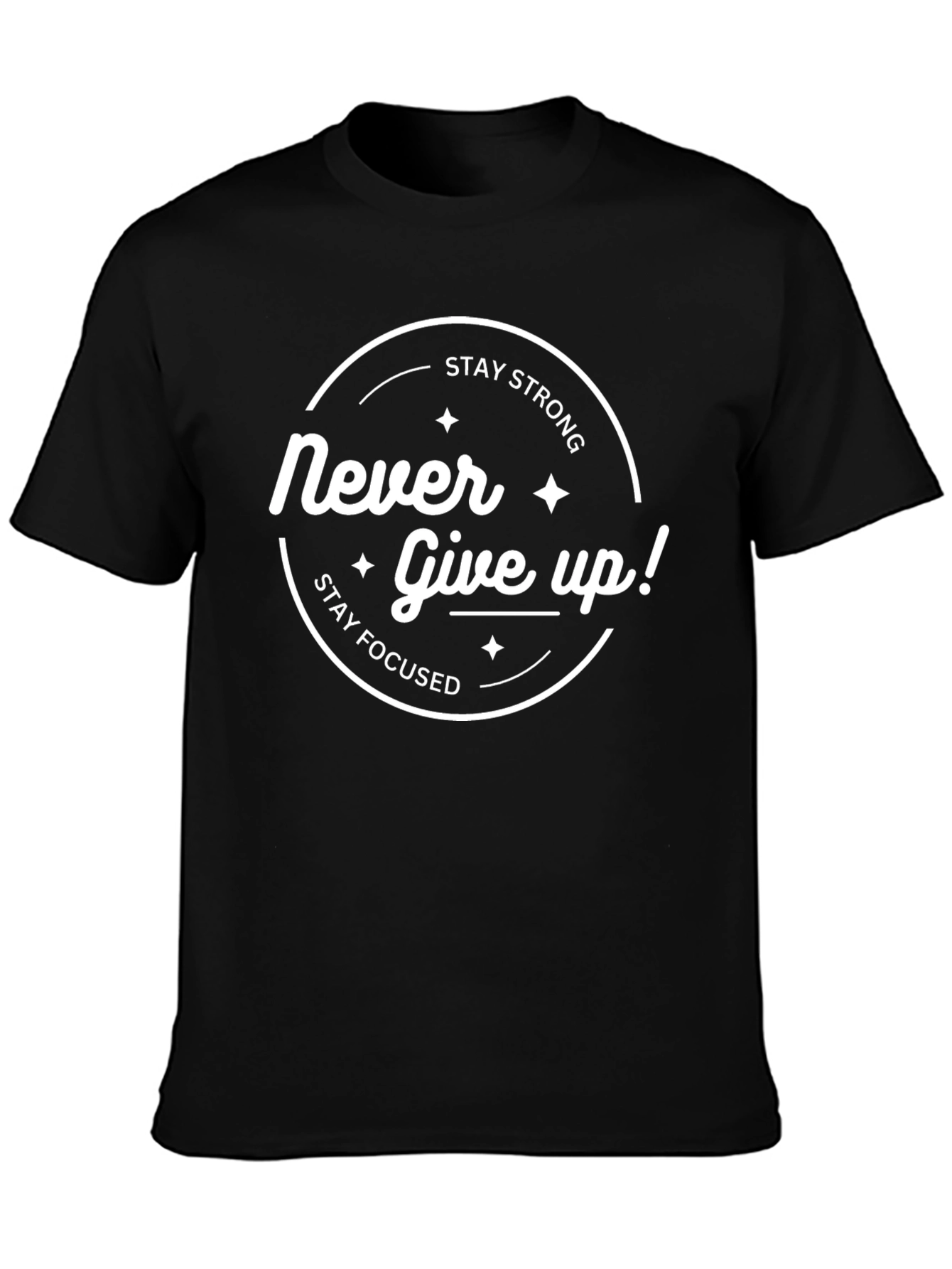 Never Give Up Motivational T-Shirt