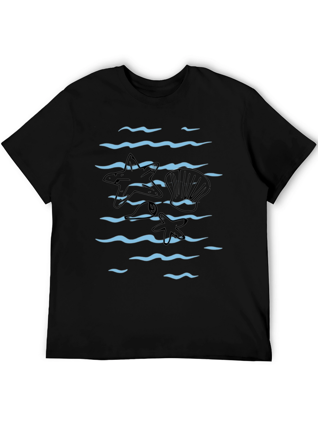Ocean Wave Starfish Graphic Tee