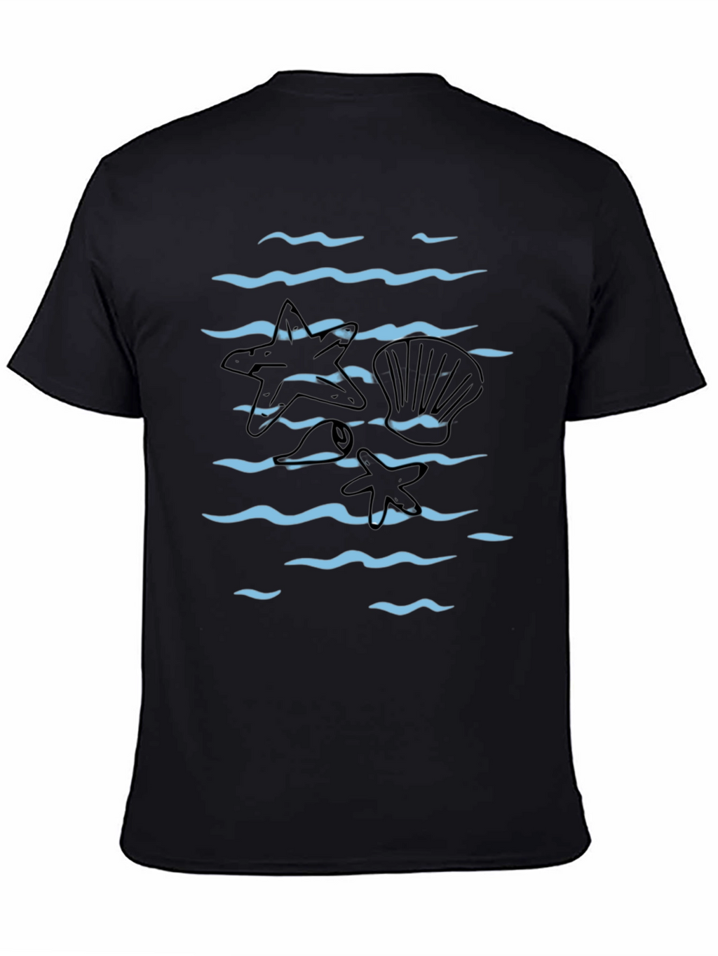 Ocean Wave Starfish Graphic Tee