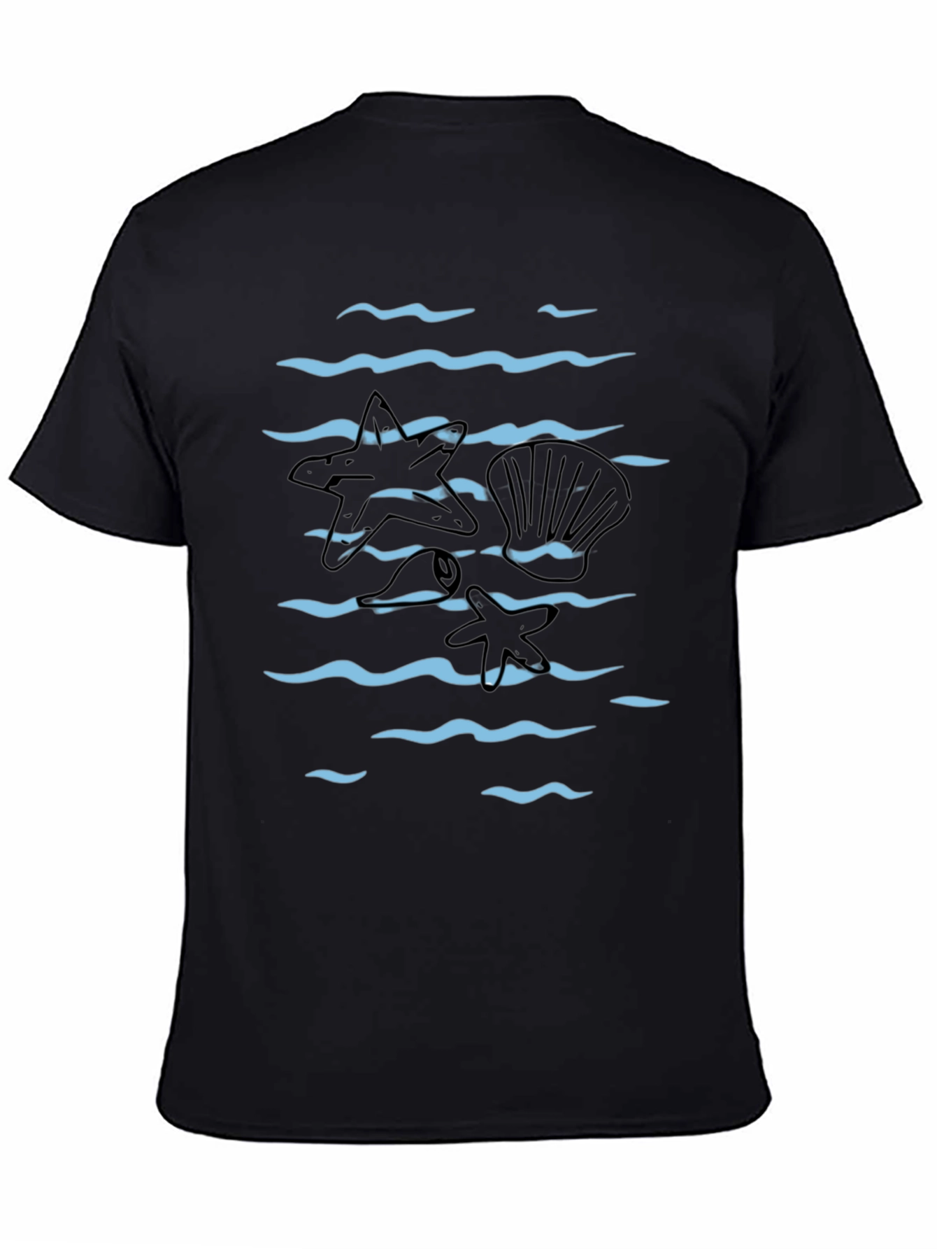 Ocean Wave Starfish Graphic Tee