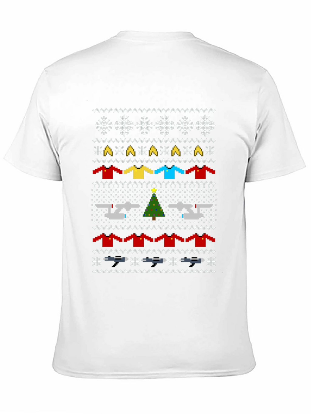 Star Trek Christmas Sweater Pattern T-Shirt
