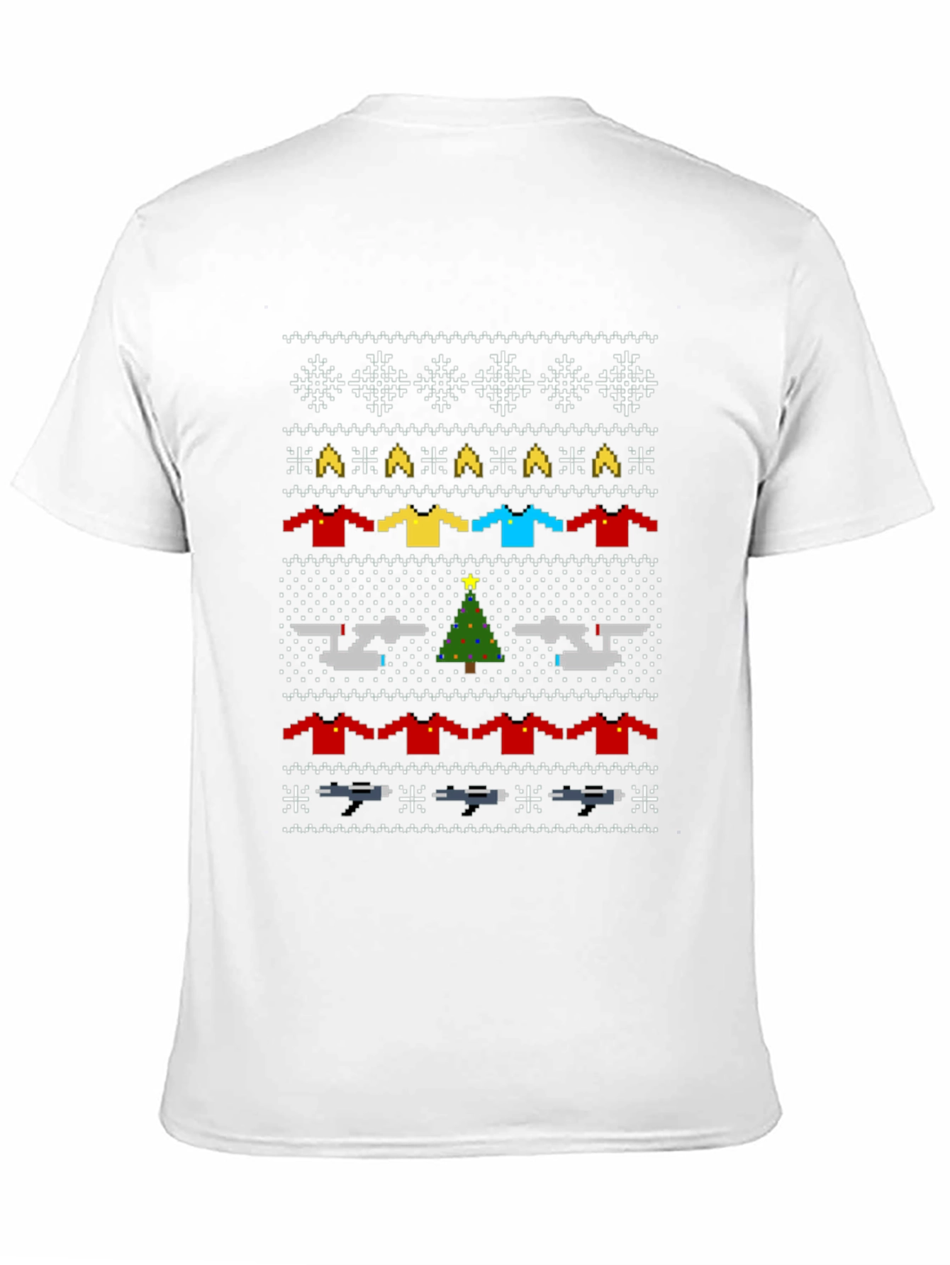 Star Trek Christmas Sweater Pattern T-Shirt