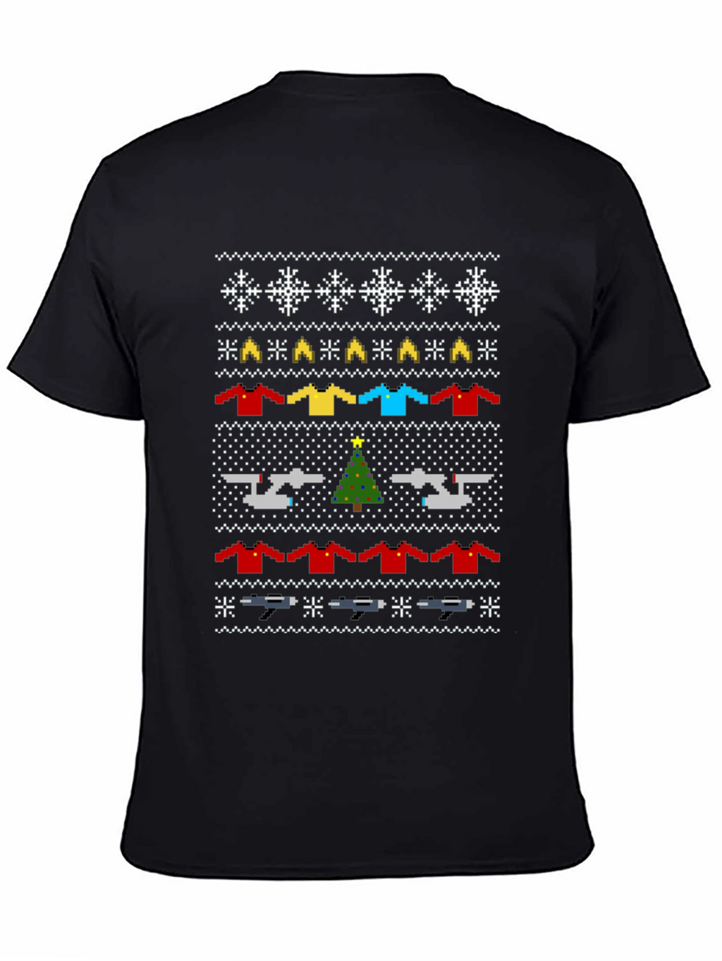 Star Trek Christmas Sweater Pattern T-Shirt