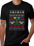 Star Trek Christmas Sweater Pattern T-Shirt