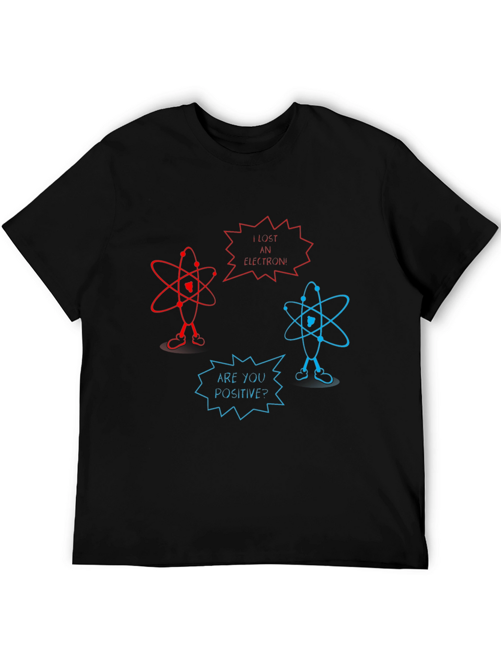 Funny Science Atom Pun Black T-Shirt