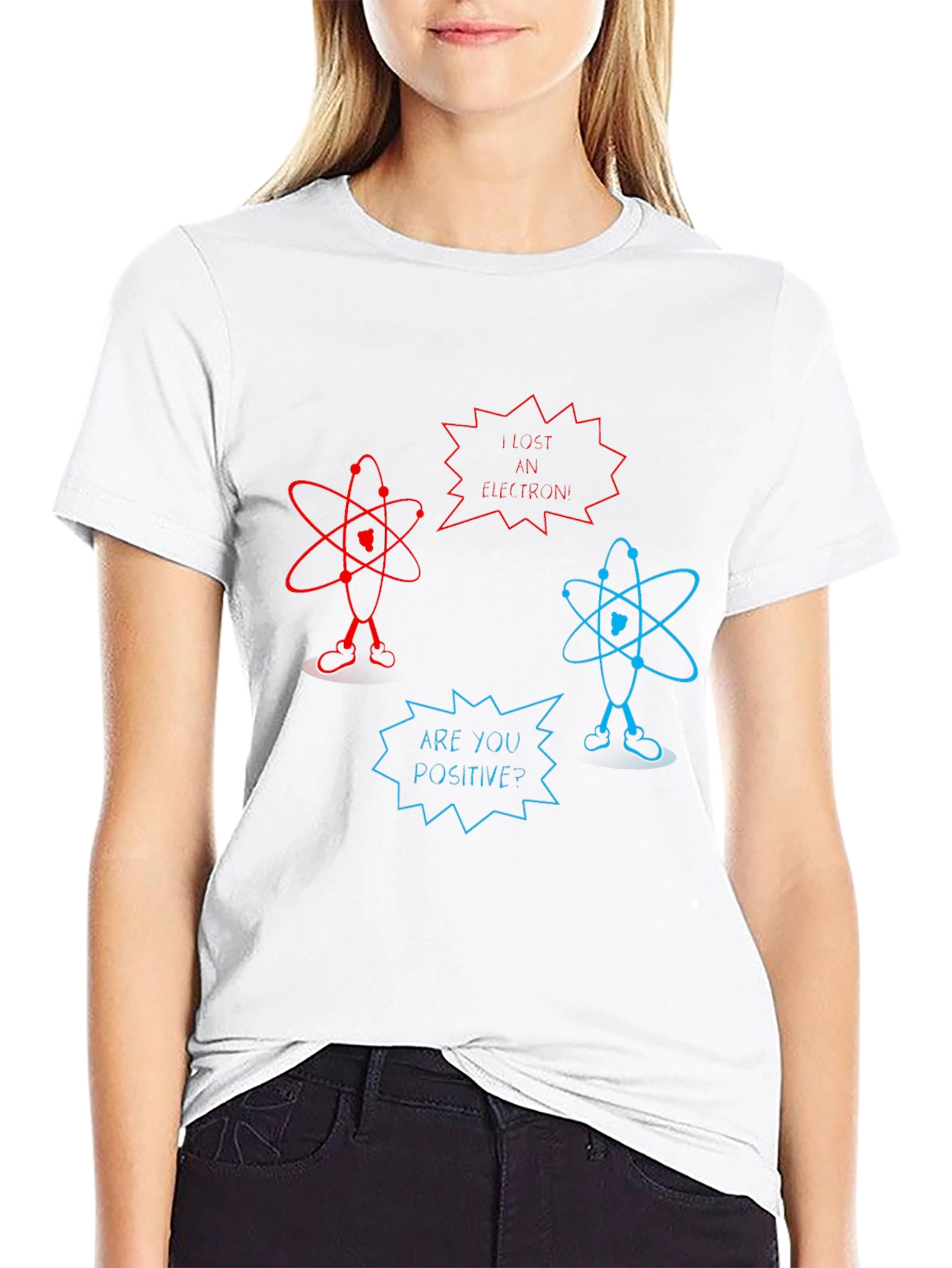 Funny Science Atom Pun Black T-Shirt