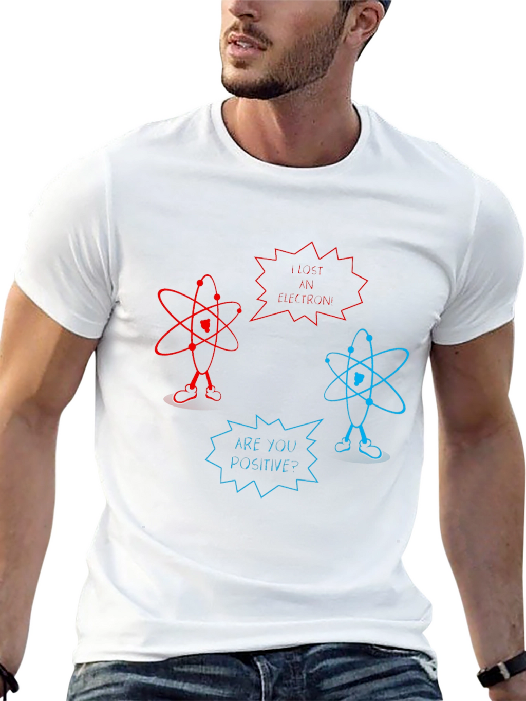 Funny Science Atom Pun Black T-Shirt