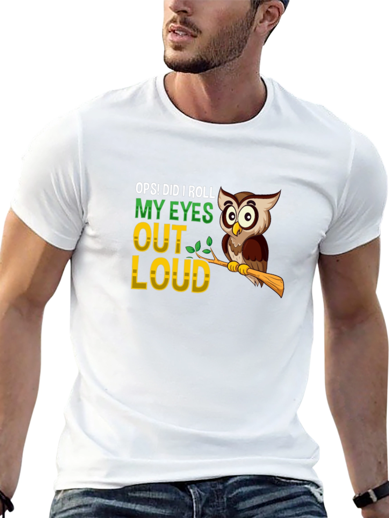 Oops! Did I Roll My Eyes Owl Graphic Tee