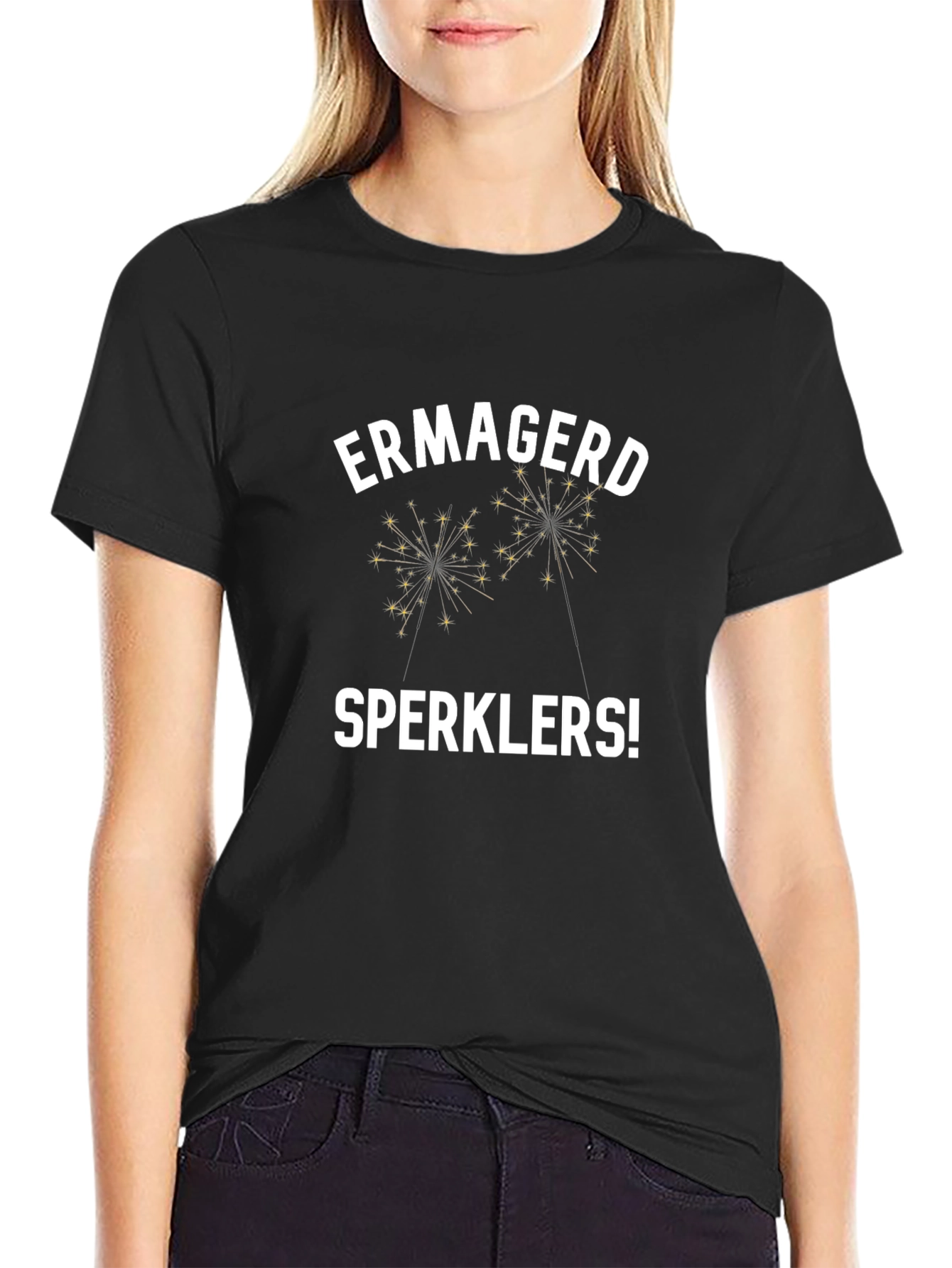 Ermagerd Sperklers! Graphic T-Shirt - Novelty Party Tee