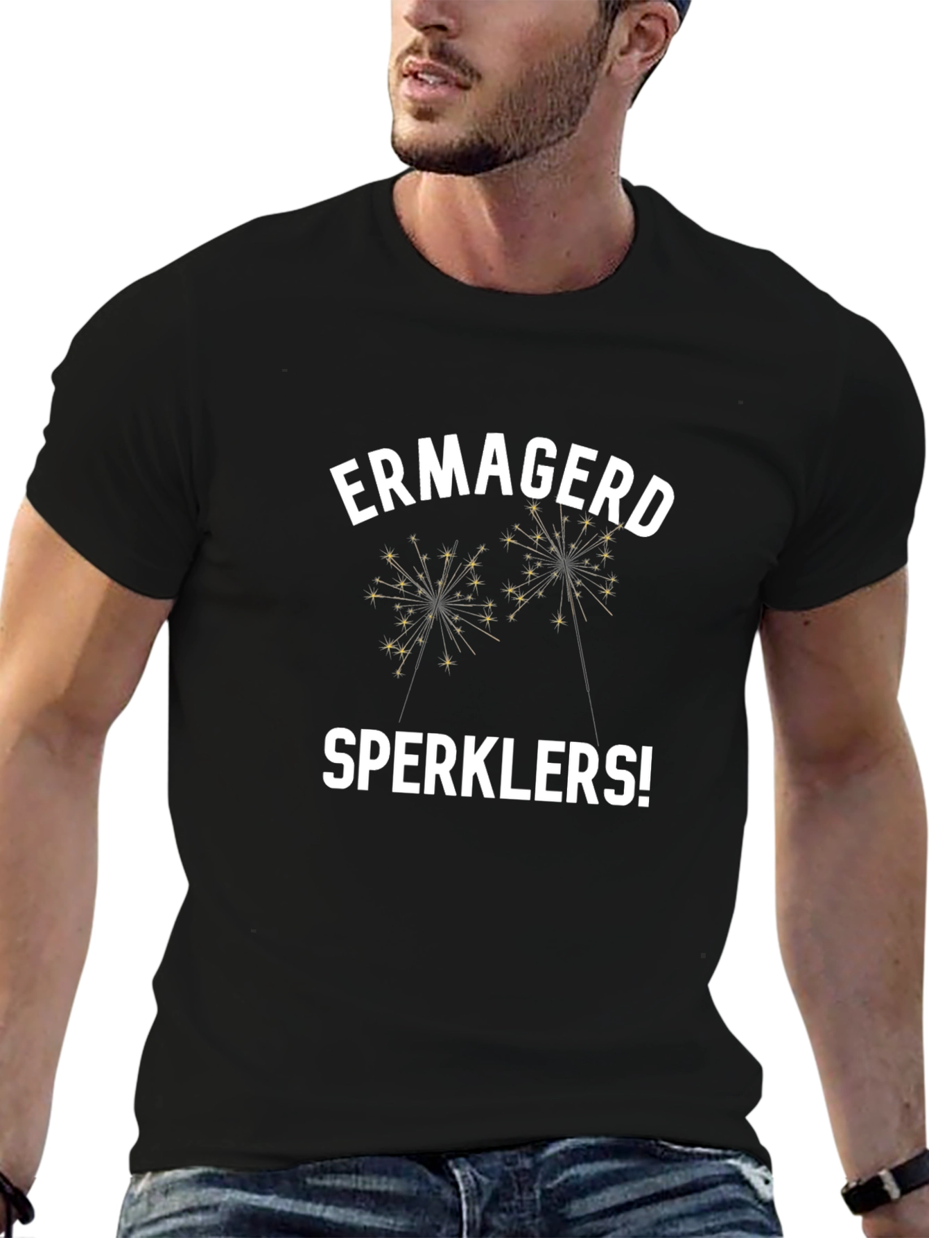 Ermagerd Sperklers! Graphic T-Shirt - Novelty Party Tee