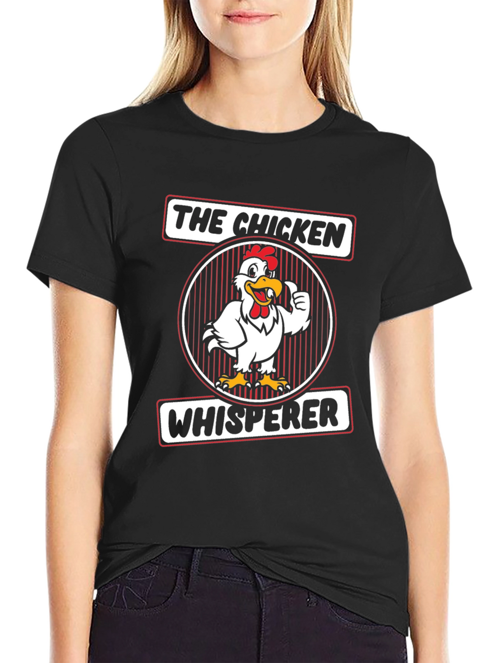 The Chicken Whisperer Graphic Tee - Black