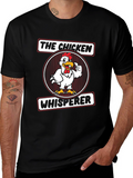 The Chicken Whisperer Graphic Tee - Black