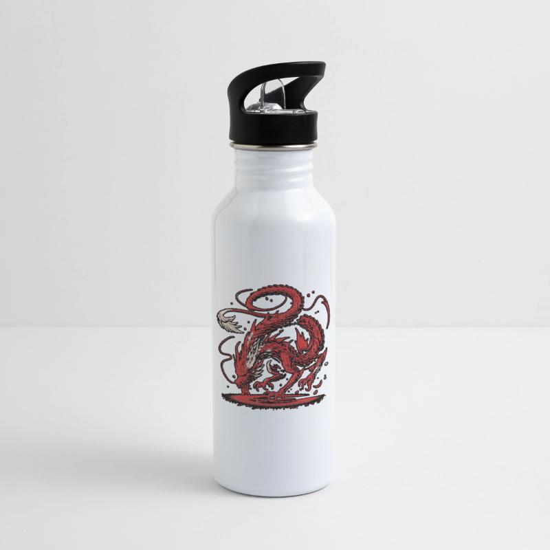 Ethereal Red Dragon Tattoo Design