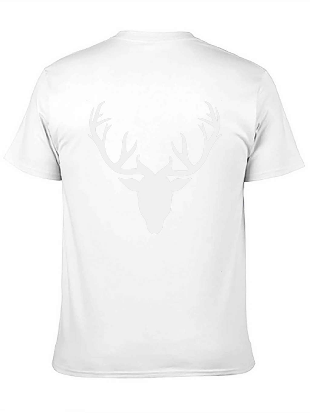 Mens Deer Antler Graphic Tee - Black