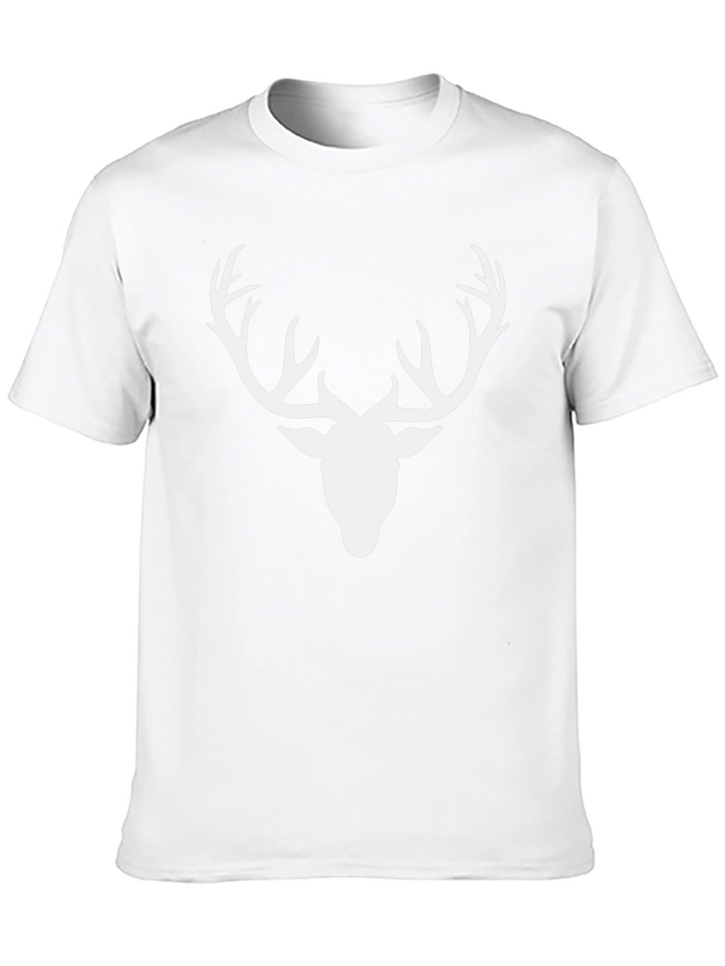 Mens Deer Antler Graphic Tee - Black