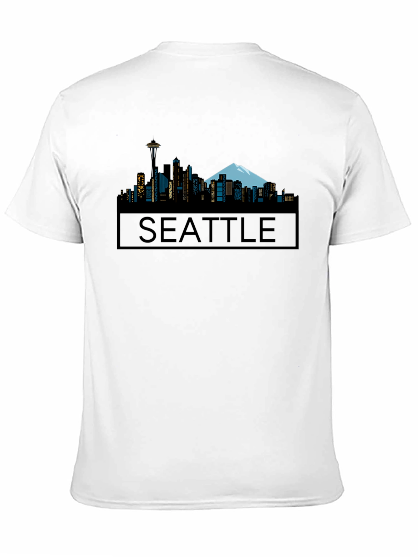 Seattle Skyline Graphic Tee - Black