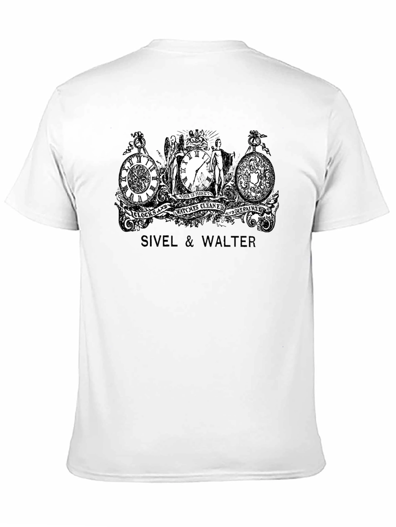 Sivel & Walter Clock Repair Black T-Shirt