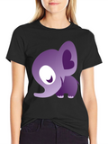 Cute Elephant Graphic T-Shirt - Stylish Animal Tee