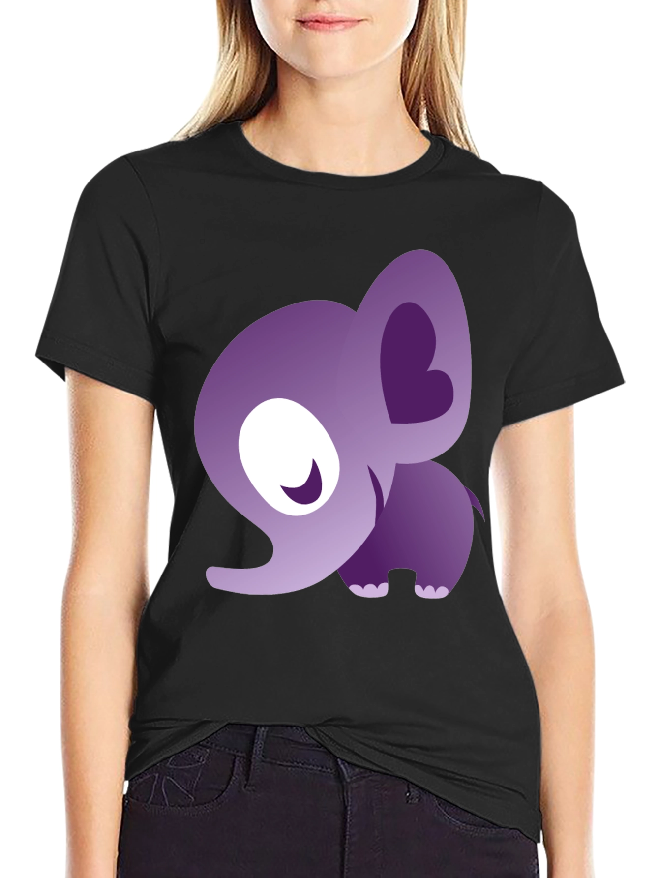Cute Elephant Graphic T-Shirt - Stylish Animal Tee