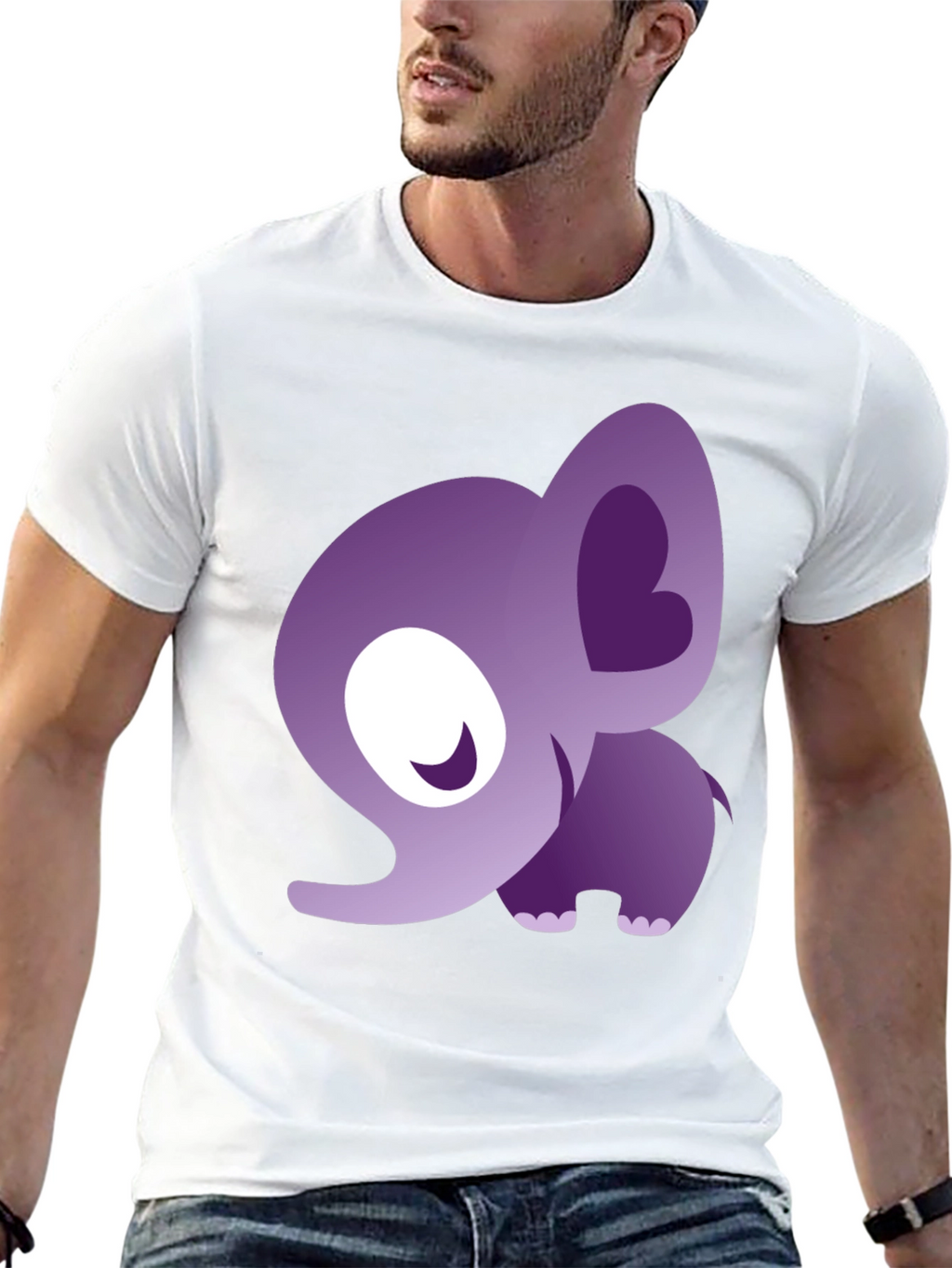 Cute Elephant Graphic T-Shirt - Stylish Animal Tee