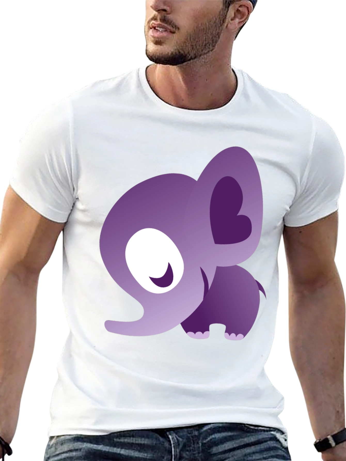 Cute Elephant Graphic T-Shirt - Stylish Animal Tee