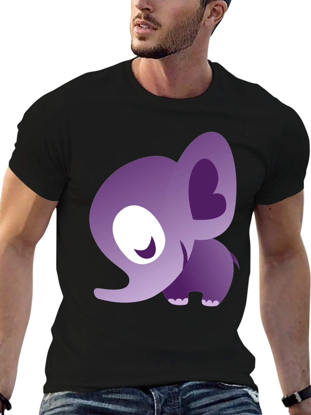 Cute Elephant Graphic T-Shirt - Stylish Animal Tee
