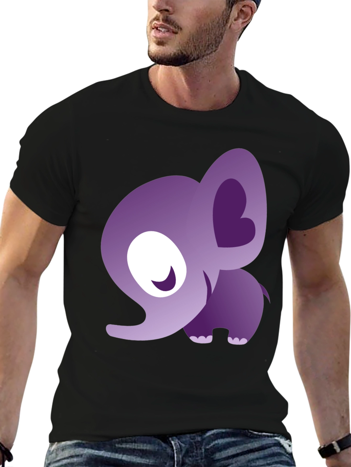 Cute Elephant Graphic T-Shirt - Stylish Animal Tee