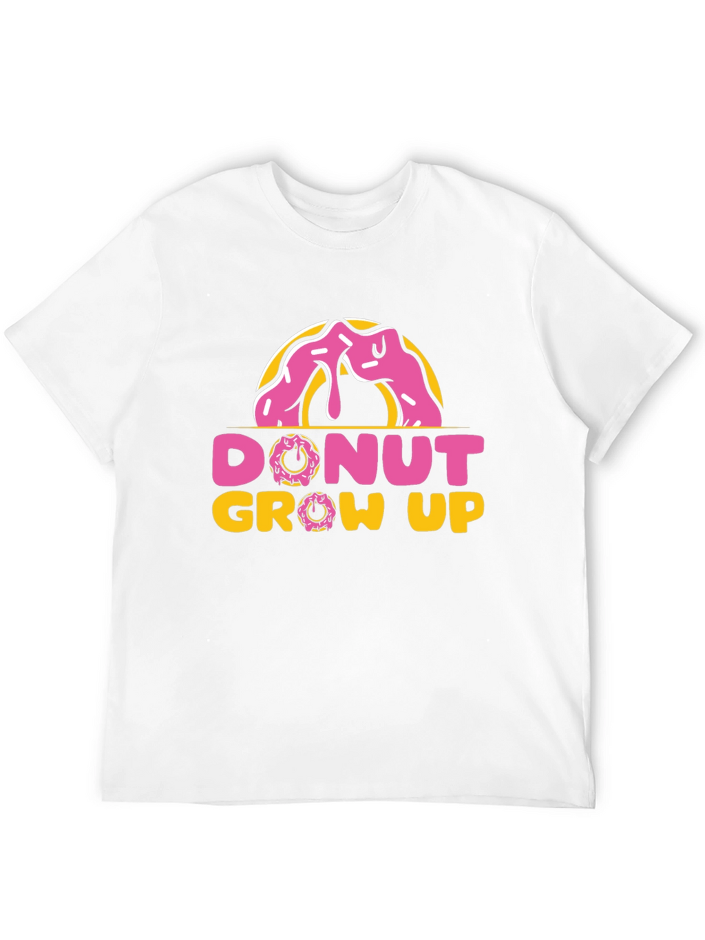 Donut Grow Up Black T-Shirt