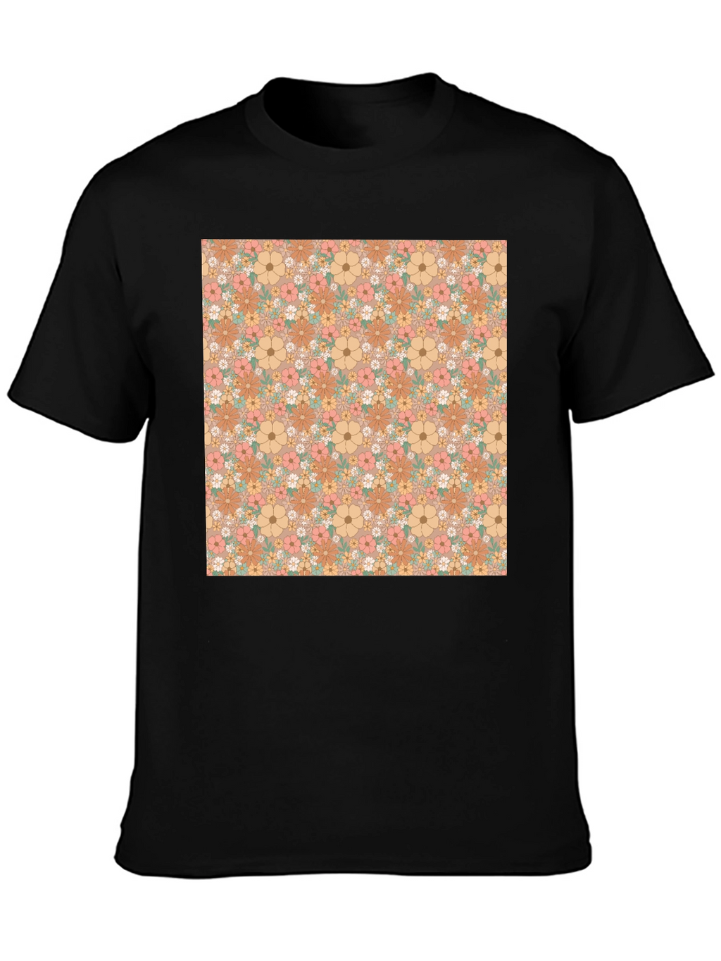 Retro Floral Print Tee