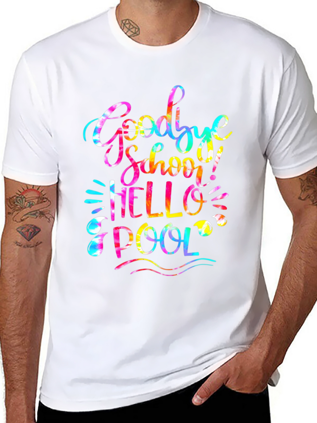 Goodbye School Hello Pool Graphic Tee