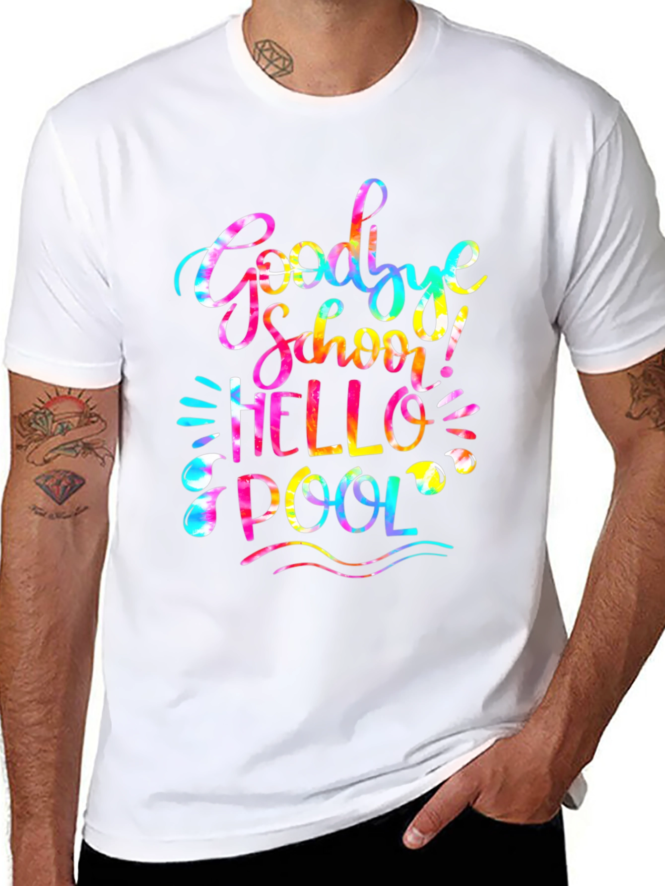 Goodbye School Hello Pool Graphic Tee