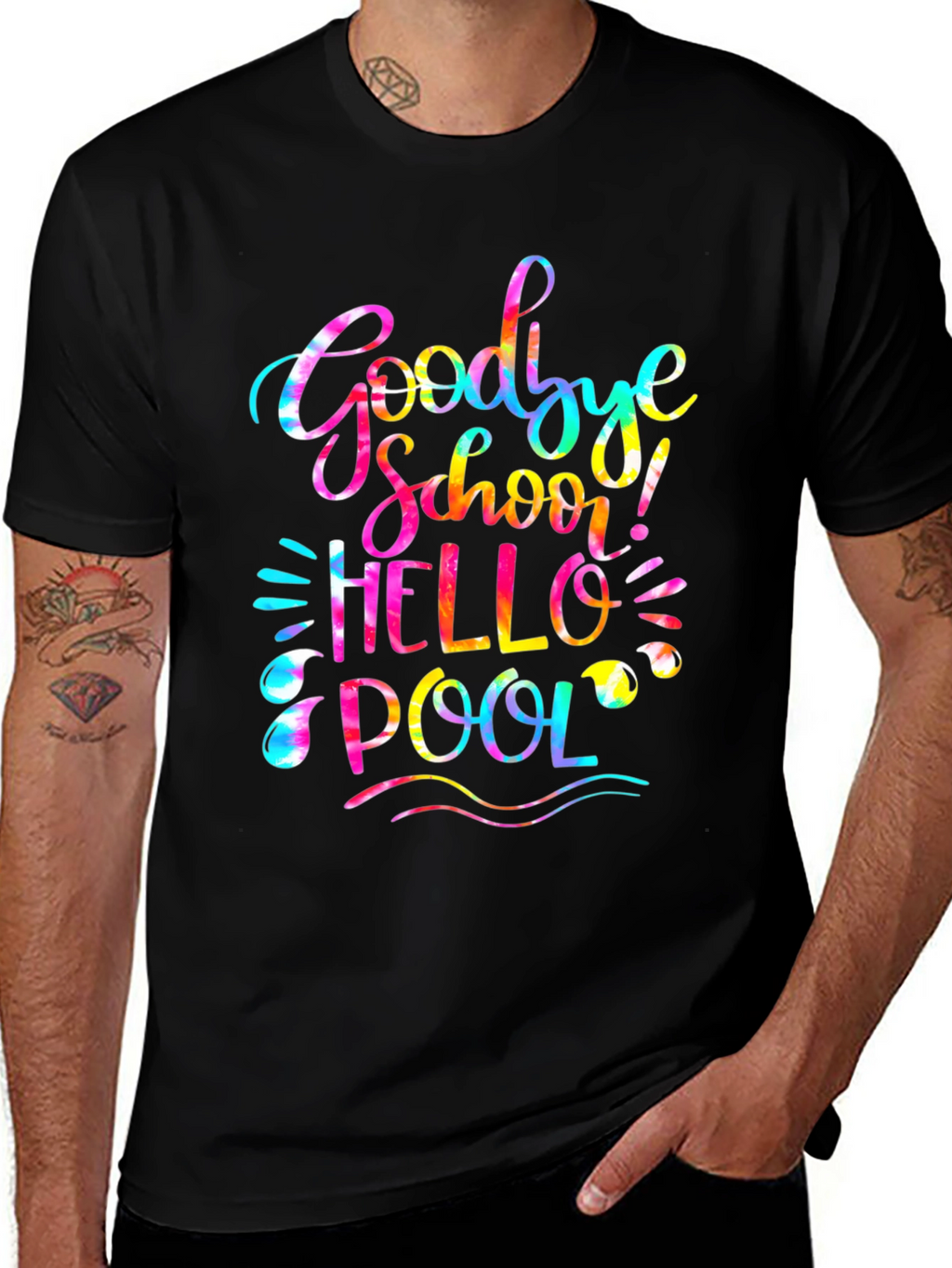 Goodbye School Hello Pool Graphic Tee