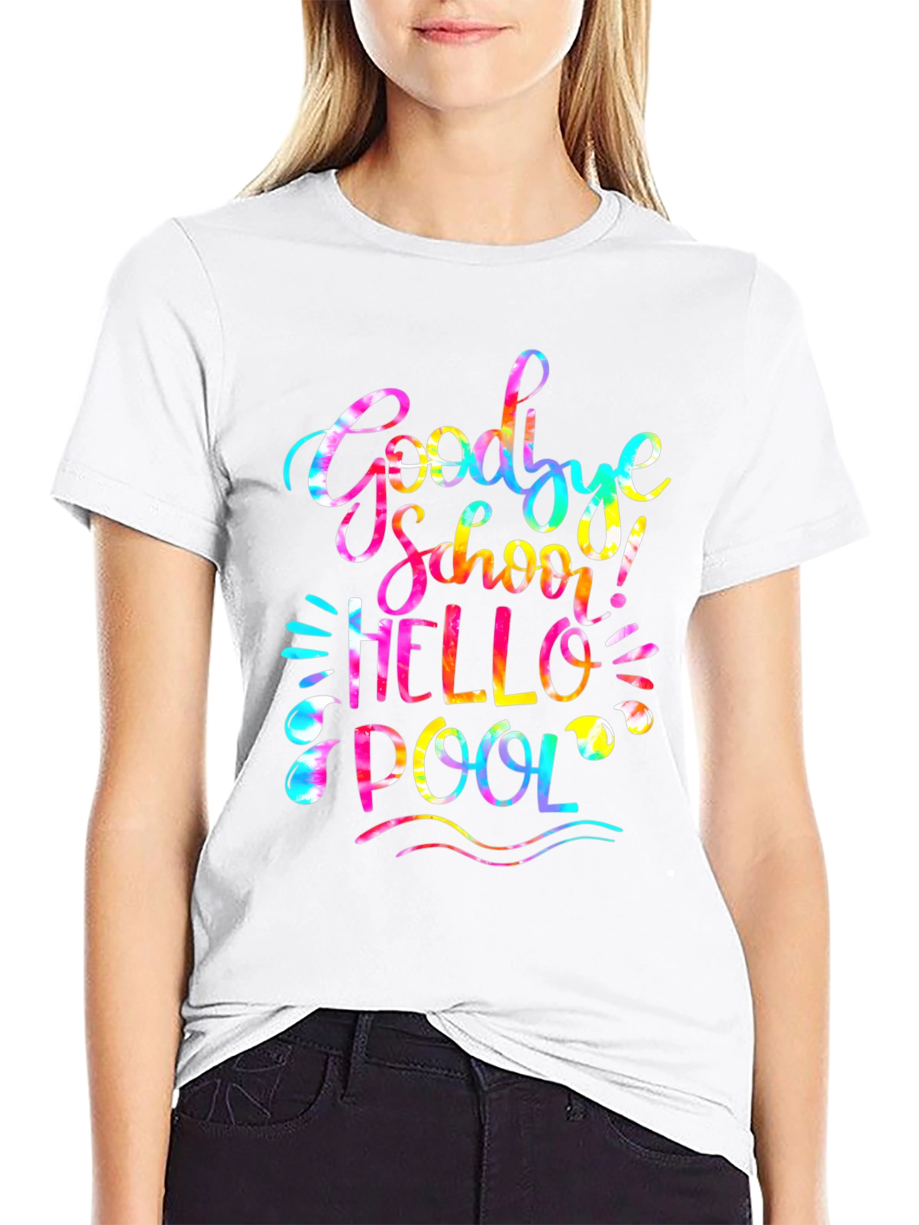 Goodbye School Hello Pool Graphic Tee