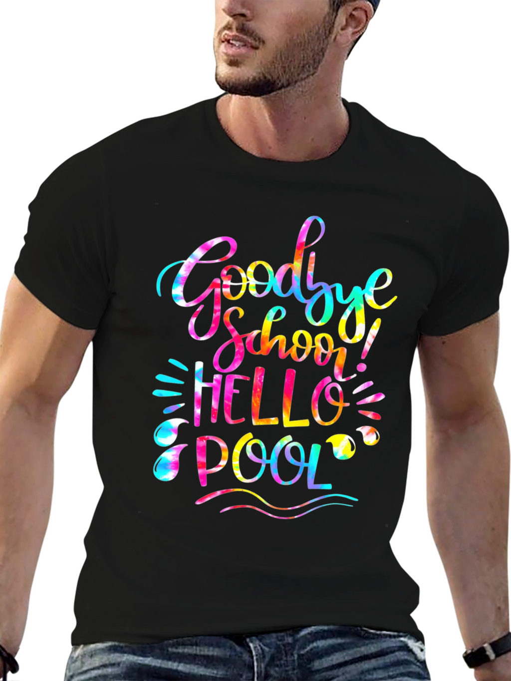 Goodbye School Hello Pool Graphic Tee
