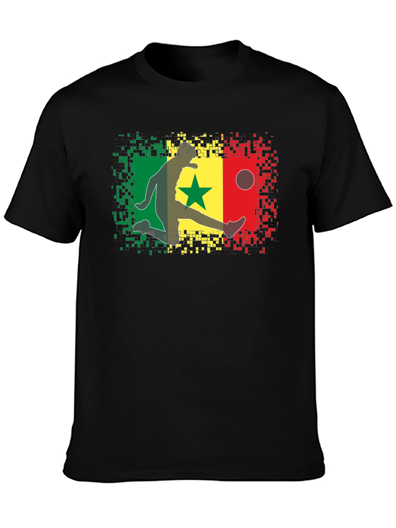 Senegal Flag Football T-Shirt