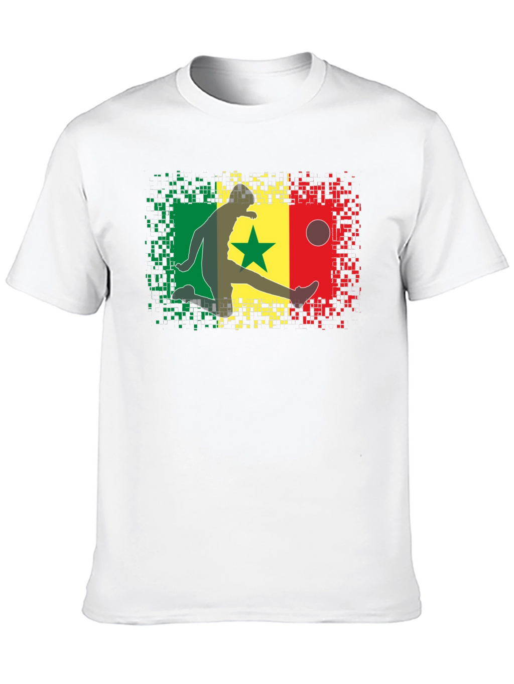 Senegal Flag Football T-Shirt