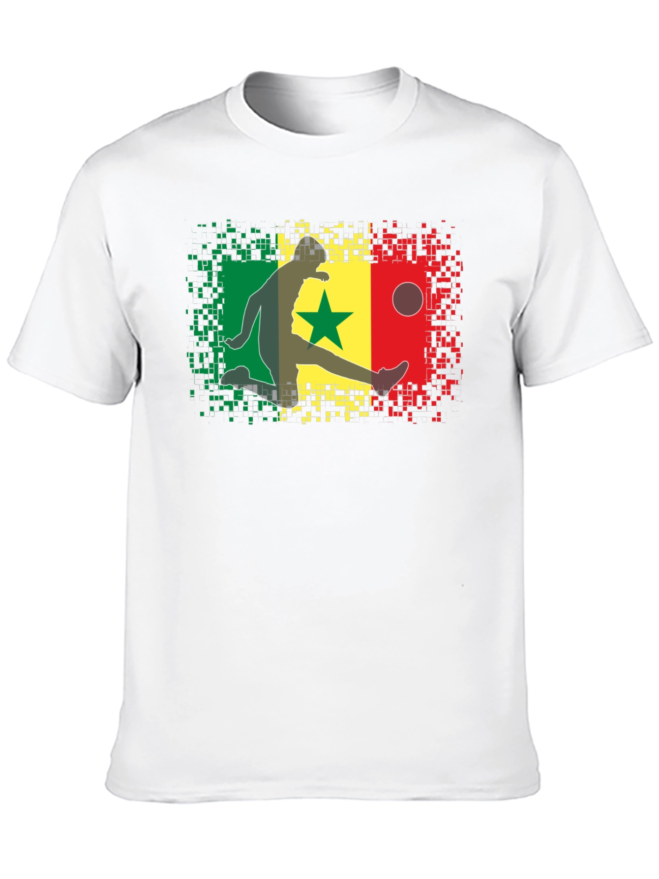 Senegal Flag Football T-Shirt