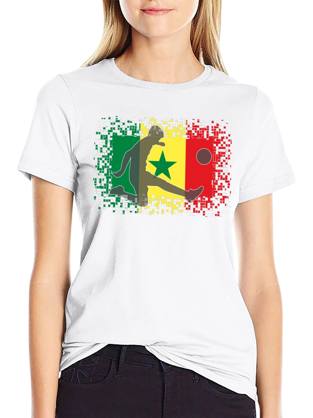 Senegal Flag Football T-Shirt