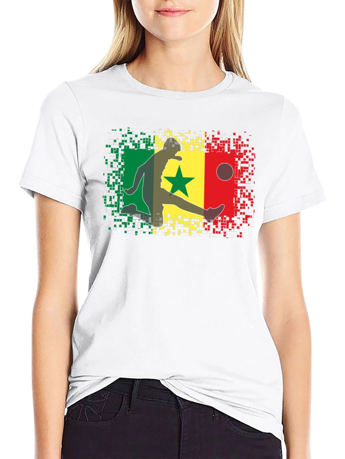 Senegal Flag Football T-Shirt