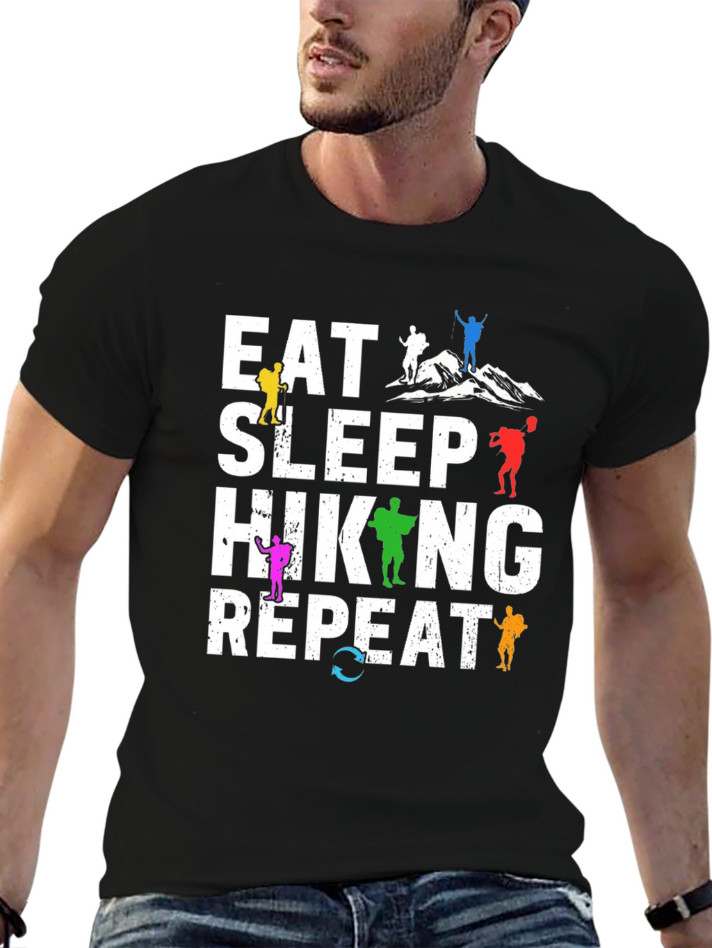 Eat Sleep Hiking Repeat T-Shirt