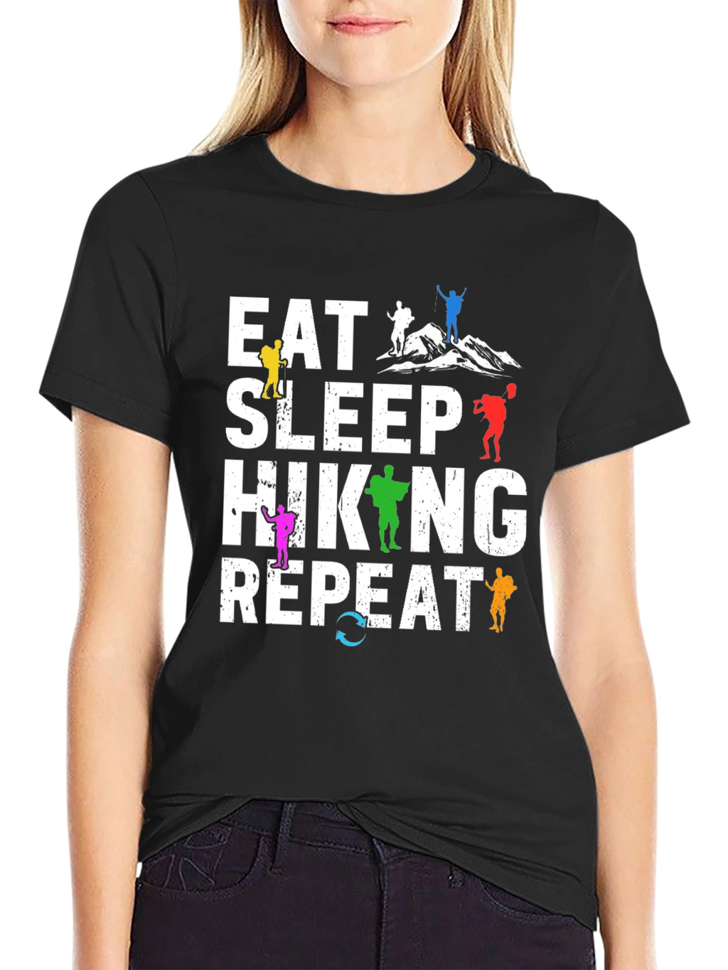 Eat Sleep Hiking Repeat T-Shirt