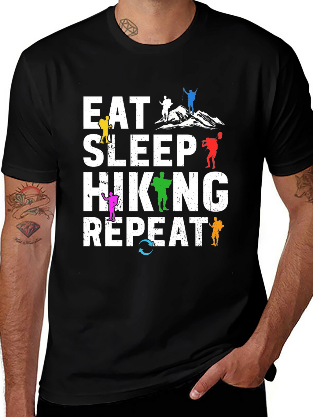 Eat Sleep Hiking Repeat T-Shirt