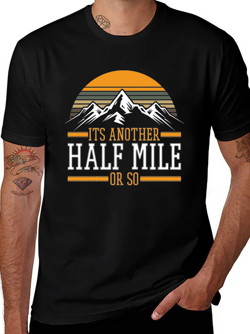 Half Mile Hiking Graphic Tee
